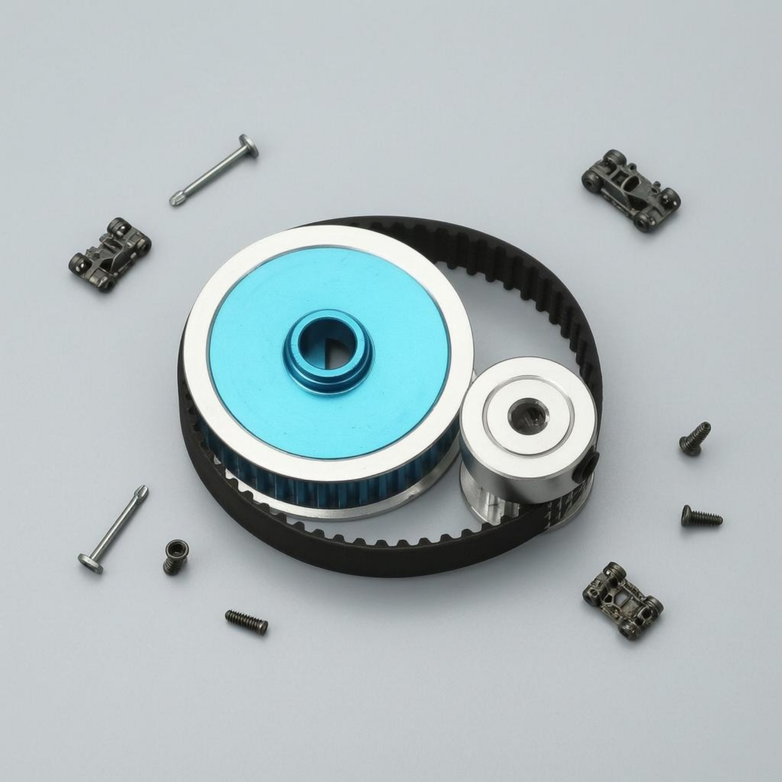 TT02 Belt Drive Blue Anodized  - Running Gear Motor recensie en prijs
