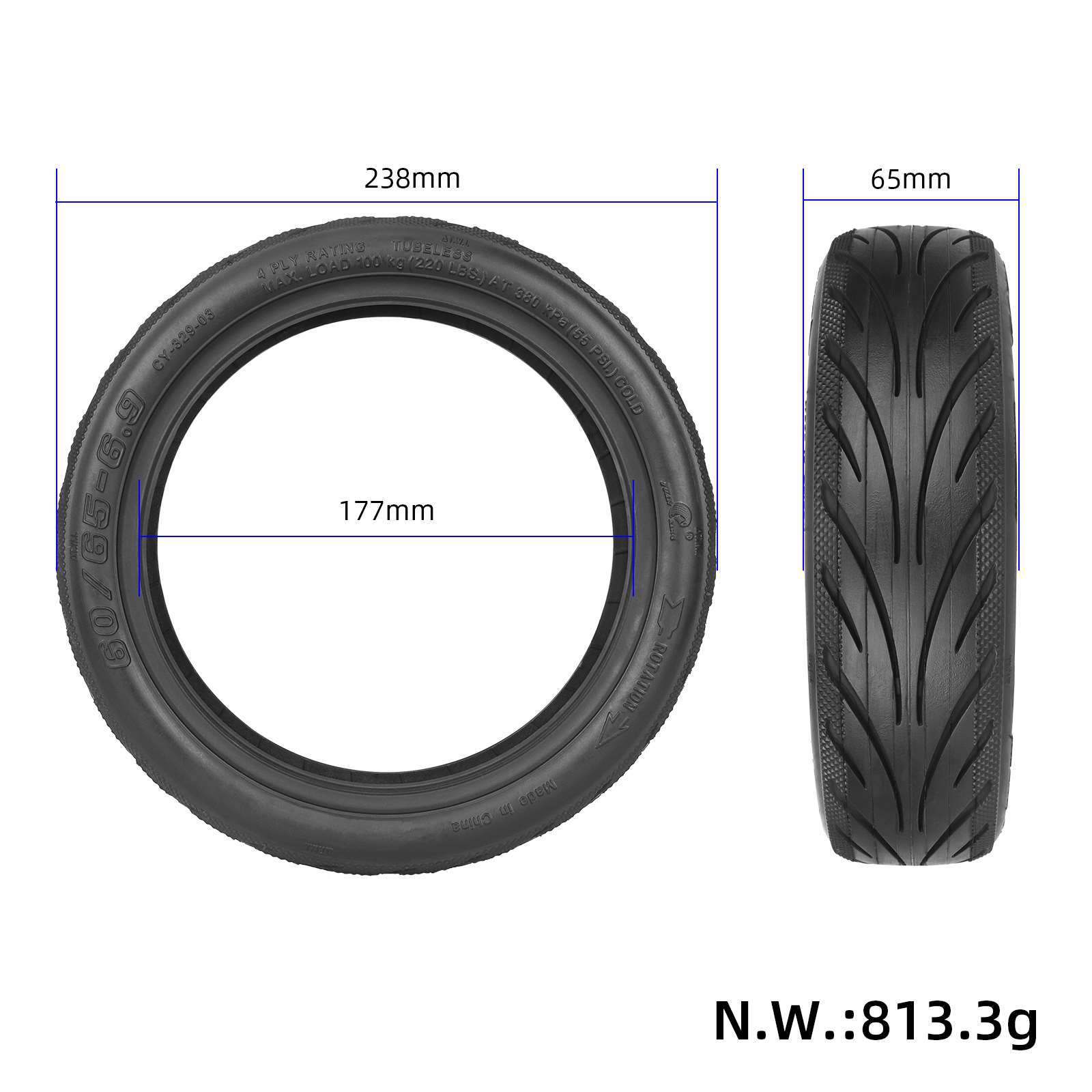 Scooter Front and Rear Tires 6 - Running Gear Accessories recensie en prijs