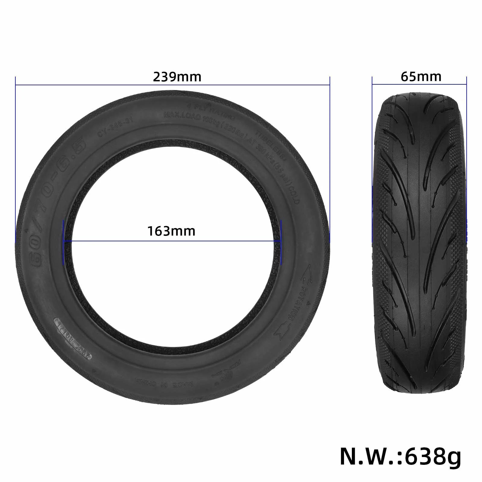 Scooter Front and Rear Tires 6 - Running Gear Accessories recensie en prijs