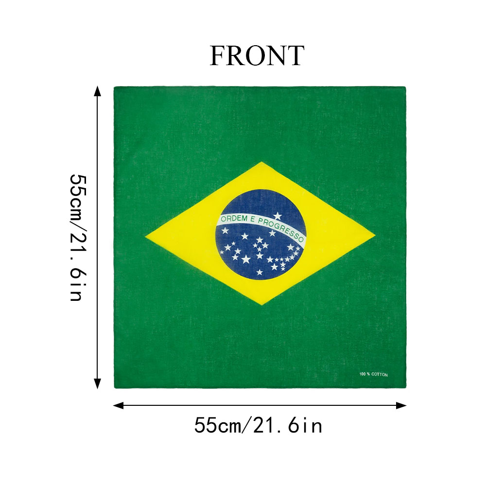 100% Cotton Flag of Brazil Ban - Running Gear Satisfy recensie en prijs