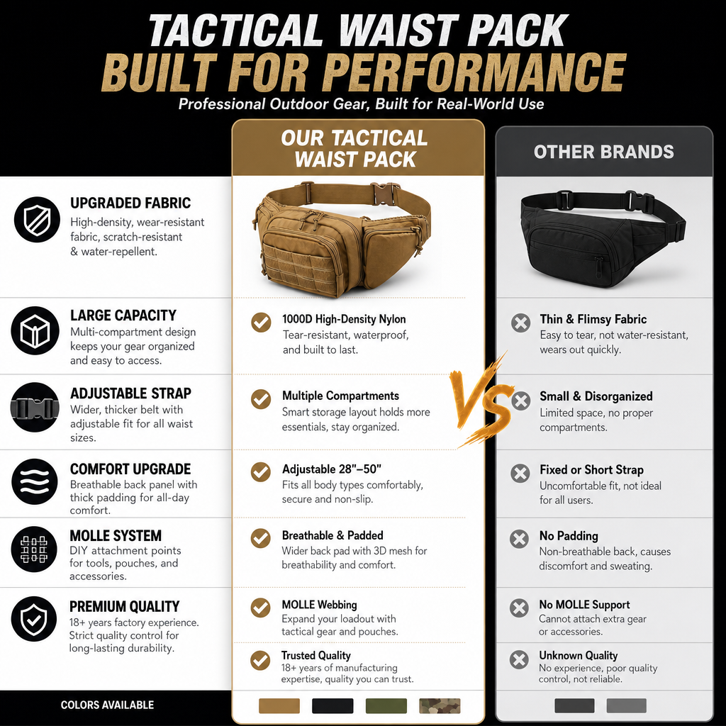Tactical Waist Pack Outdoor Hi - Running Zwift recensie en prijs