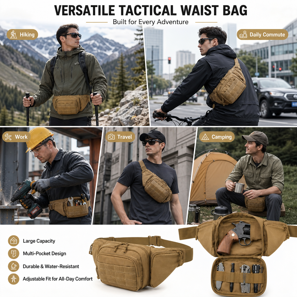 Tactical Waist Pack Outdoor Hi - Running Zwift recensie en prijs