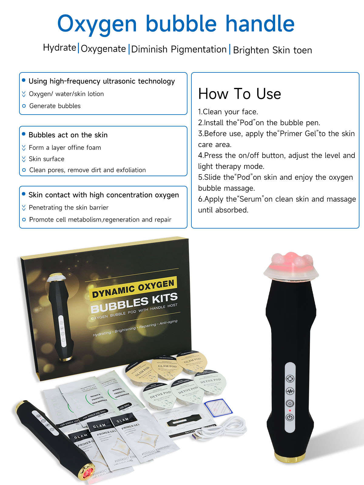 NEWGAGA Facial CO2 Oxygen Bubb - Energy Gel Pack recensie en prijs