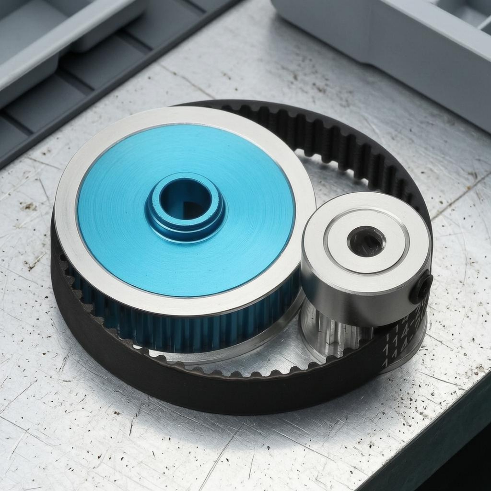 TT02 Belt Drive Blue Anodized  - Running Gear Motor recensie en prijs