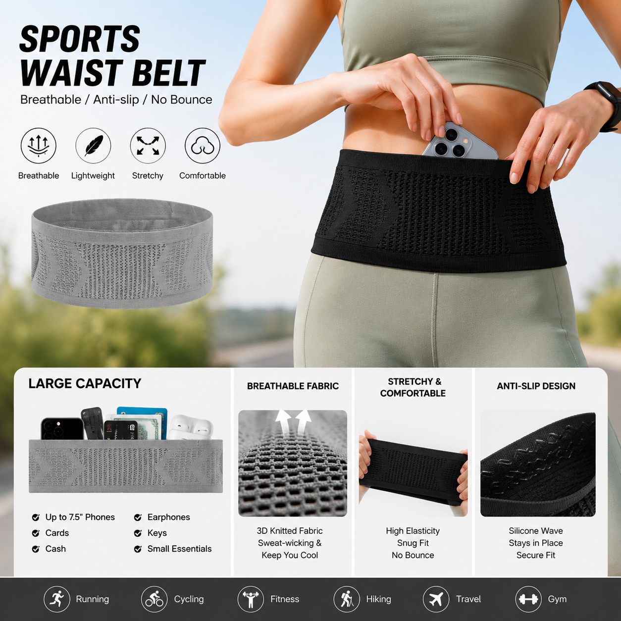 Invisible Anti-Theft Running W - Running Gear Satisfy recensie en prijs