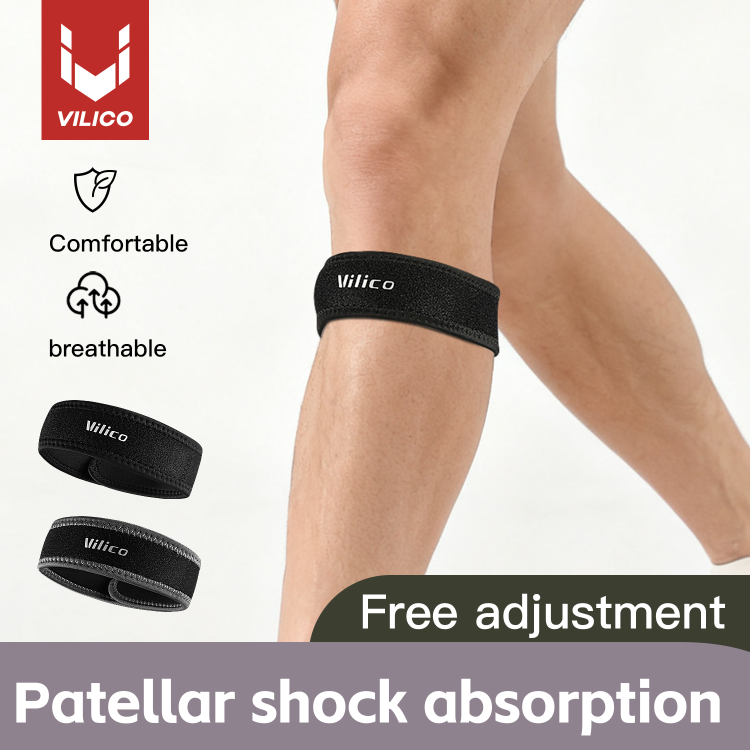 1PC Patella Kneecap Band Silic - Running Gear Satisfy recensie en prijs
